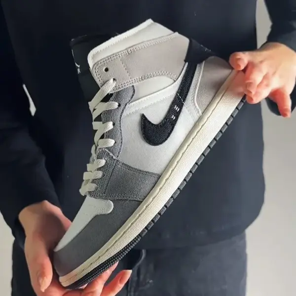 Jordan 1 Mid SE Craft (DZ4136-002) обзор модели в руках