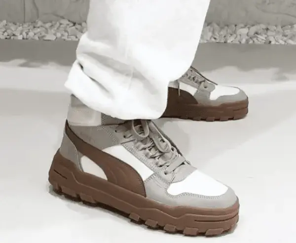 Ботинки Puma Rebound Abrupt Winter (398697-02) обзор на ногах