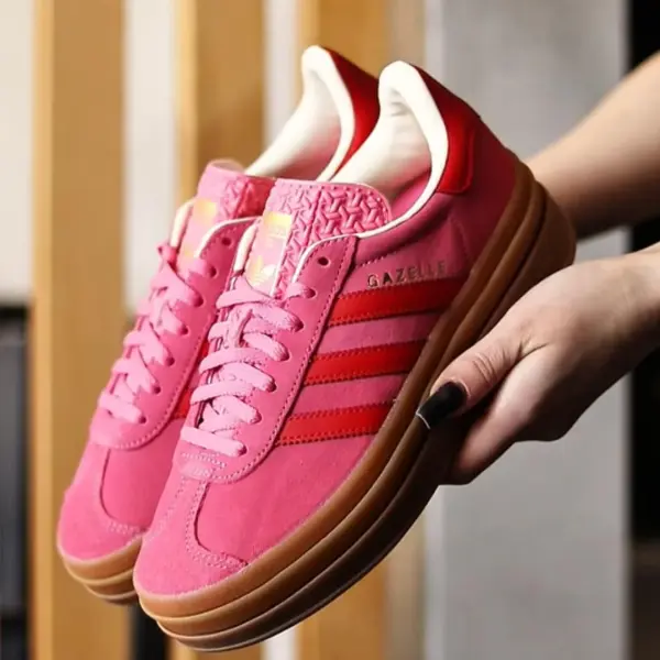 Кеды Adidas Gazelle Bold W (JQ7407) обзор в руках