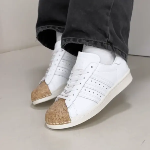 Кеды Adidas Superstar 80s CORK (BA7605) обзор на ногах