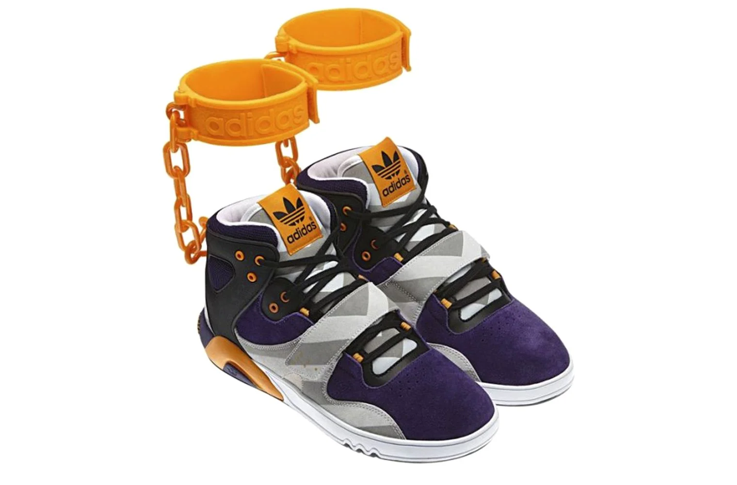 JEREMY SCOTT X ADIDAS ROUNDHOUSE MID («SHACKLE SHOES»)