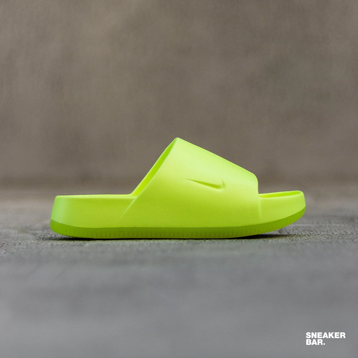 Neon Green Nike Slides Nike NIKE CALM SLIDE BARELY VOLT L 