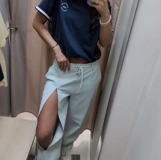 Джинсы Tassha Yu Power Leg Jeans Ice Blue (TY126-158)