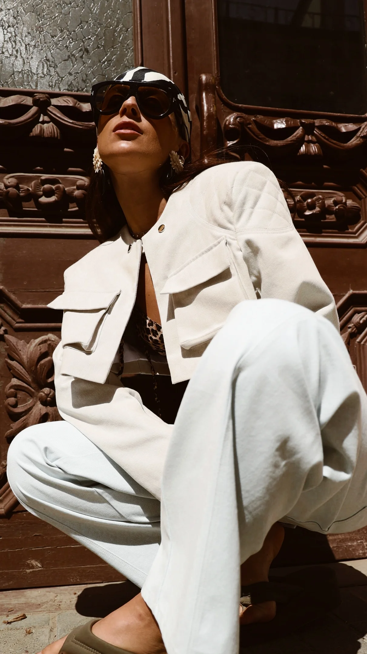 Укороченный жакет Tassha Yu Shortcut Jacket Greige (TY182-382)