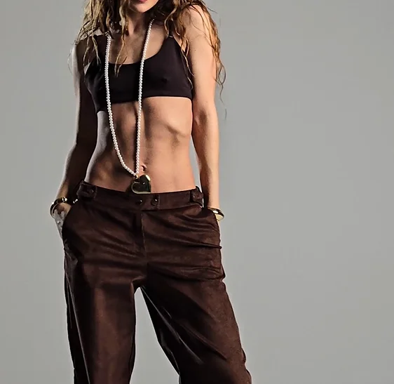 Джинсы Tassha Yu Madison Velvet Jeans Choco (TY125-166)