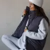 Tassha Yu Puff Baby Vest Black Silver (TY459-128)