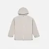 Tassha Yu Tag Me Zip Hoodie OVSZD Beige Melange (TY529-144)