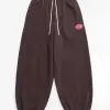 Tassha Yu S&C Game Needs Me Sweatpants Brown