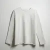 Tassha Yu Logo Longsleeve White Melange (TY655-433)