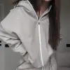 Tassha Yu Tag Me Zip Hoodie Short Beige Melange (TY528-144)