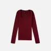 Лонгслив Tassha Yu Decollete Longsleeve Vintage Wine (TY045-801)