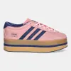 Замшевые кроссовки adidas Originals Gazelle Stack W цвет розовый JS3926