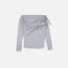 Лонгслив Tassha Yu Assymetry Longsleeve Dark Grey (TY850-340)