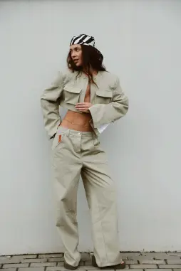 Джинсы TASSHA YU Grunge Jeans Khaki