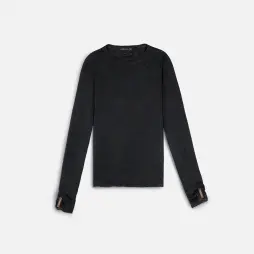 Лонгслив Tassha Yu Metal Logo Sheet Longsleeve Black 