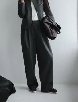 Брюки Tassha Yu Wooly Boss Pants Grafit  Melange 