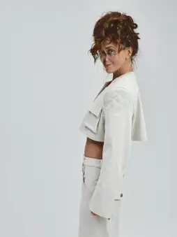 Укороченный жакет Tassha Yu Shortcut Jacket Greige