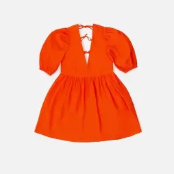 Платье Tassha Yu Flawless Bubble Sleeve Dress Tangerine